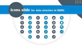 Icons Slide For Data Structure In DBMS