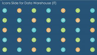 Icons slide for data warehouse it