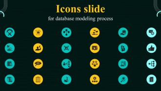 Icons Slide For Database Modeling Process Ppt Images