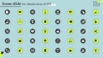 Icons Slide For Datafication Of HR Ppt Show Example Introduction