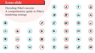 Icons Slide For Decoding Nikes Success A Comprehensive Guide To Nikes Marketing Strategy Strategy SS V