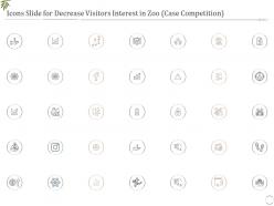 Icons slide for decrease visitors interest in zoo case competition ppt elements