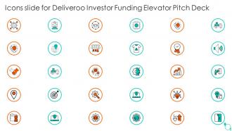 Icons slide for deliveroo investor funding elevator pitch deck