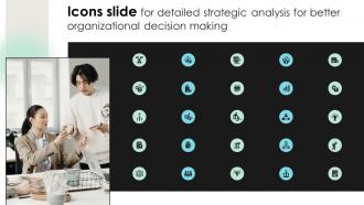 Icons Slide For Detailed Strategic Analysis For Better Organizational Decision Making Strategy SS V