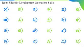 Icons slide for development operations skills
