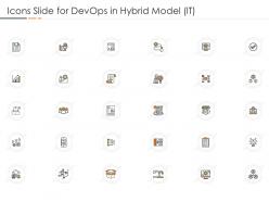 Icons slide for devops in hybrid model it ppt powerpoint presentation slides guide