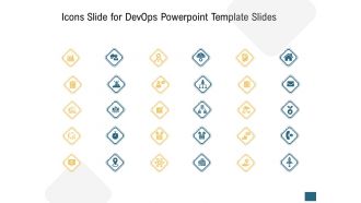 Icons slide for devops powerpoint template slides ppt summary