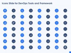 Icons slide for devops tools and framework ppt ideas