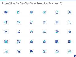 Icons slide for devops tools selection process it ppt background