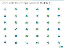 Icons slide for devops trends to watch it ppt guidelines