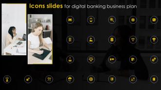 Icons Slide For Digital Banking Business Plan BP SS