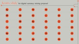 Icons Slide For Digital Currency Mining Proposal Ppt Powerpoint Presentation Professional Clipart