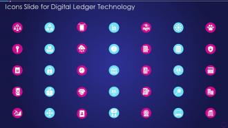 Icons Slide For Digital Ledger Technology Ppt Model Professional