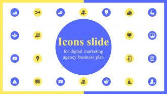 Icons Slide For Digital Marketing Agency Business Plan Ppt Icon Design Templates BP SS