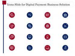 Icons slide for digital payment business solution ppt powerpoint presentation model