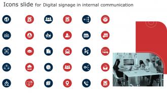 Icons Slide For Digital Signage In Internal Communication