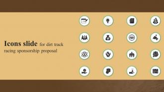 Icons Slide For Dirt Track Racing Sponsorship Proposal Ppt Show Designs Download