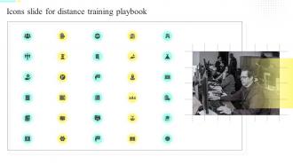 Icons Slide For Distance Training Playbook Ppt Slides Design Templates