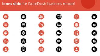 Icons Slide For Doordash Business Model BMC SS