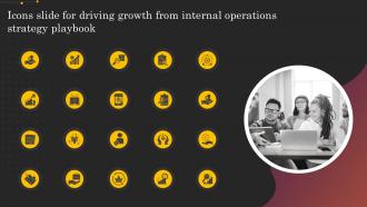 Icons Slide For Driving Growth From Internal Operations Strategy Playbook