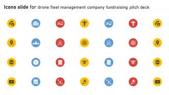 Icons Slide For Drone Fleet Management Company Fundraising Pitch Deck