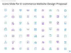 Icons slide for e commerce website design proposal ppt powerpoint presentation portfolio