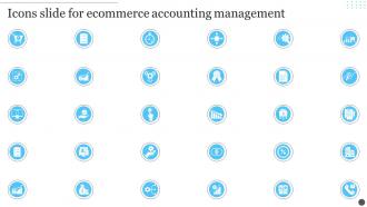 Icons Slide For Ecommerce Accounting Management Ppt Slides Icon