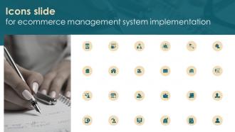 Icons Slide For Ecommerce Management System Implementation Ppt Download