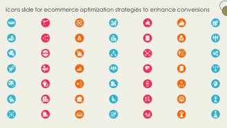 Icons Slide For Ecommerce Optimization Strategies To Enhance Conversions SA SS V