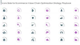 Icons Slide For Ecommerce Value Chain Optimization Strategy Playbook