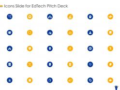 Icons slide for edtech pitch deck ppt model slides