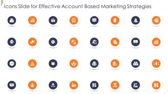 Icons slide for effective account based marketing strategies