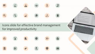 Icons Slide For Effective Brand Management For Improved Productivity