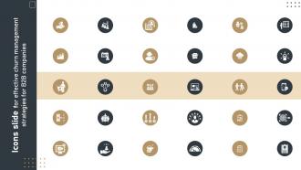 Icons Slide For Effective Churn Management Strategies For B2B Companies