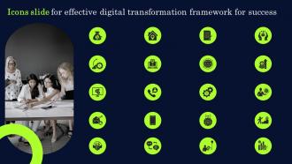 Icons Slide For Effective Digital Transformation Framework For Success