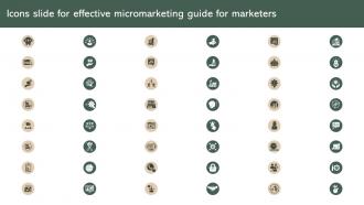 Icons Slide For Effective Micromarketing Guide For Marketers