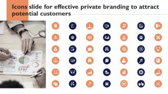 Icons Slide For Effective Private Branding To Attract Potential Customers