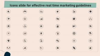 Icons Slide For Effective Real Time Marketing Guidelines MKT SS V