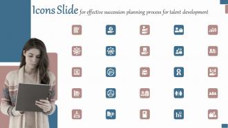Icons Slide For Effective Succession Planning Process For Talent Development Ppt Gallery File Formats