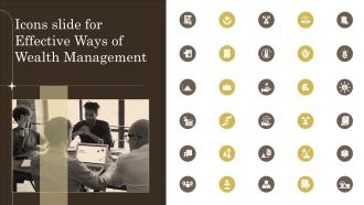 Icons Slide For Effective Ways Of Wealth Management Ppt Introduction