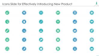 Icons slide for effectively introducing new product