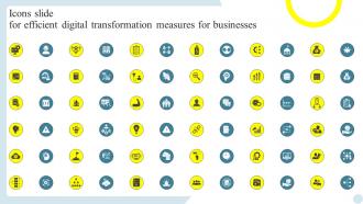Icons Slide For Efficient Digital Transformation Measures For Businesses