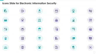 Icons slide for electronic information security