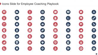 Icons Slide For Employee Coaching Playbook