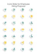 Icons Slide For Employee Hiring Proposal One Pager Sample Example Document