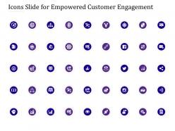 Icons slide for empowered customer engagement ppt powerpoint gallery graphics design