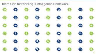 Icons Slide For Enabling It Intelligence Framework
