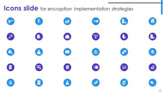 Icons Slide For Encryption Implementation Strategies Ppt Ideas Designs Download