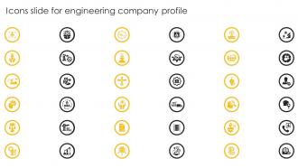 Icons Slide For Engineering Company Profile Ppt Brochure