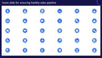 Icons Slide For Ensuring Healthy Sales Pipeline Ppt Slides Infographic Template